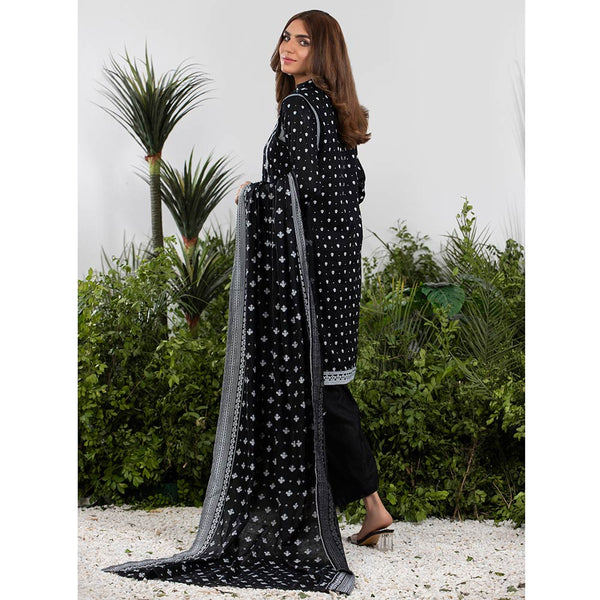 Sahil Printed Black & White Lawn Collection 3 Pcs Un-Stitched Suit - 1, Women, 3Pcs Shalwar Suit, ZS Textiles, Chase Value