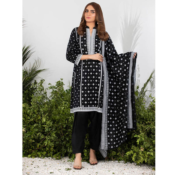 Sahil Printed Black & White Lawn Collection 3 Pcs Un-Stitched Suit - 1, Women, 3Pcs Shalwar Suit, ZS Textiles, Chase Value