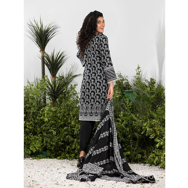 Sahil Printed Black & White Lawn Collection 3 Pcs Un-Stitched Suit - 2, Women, 3Pcs Shalwar Suit, ZS Textiles, Chase Value