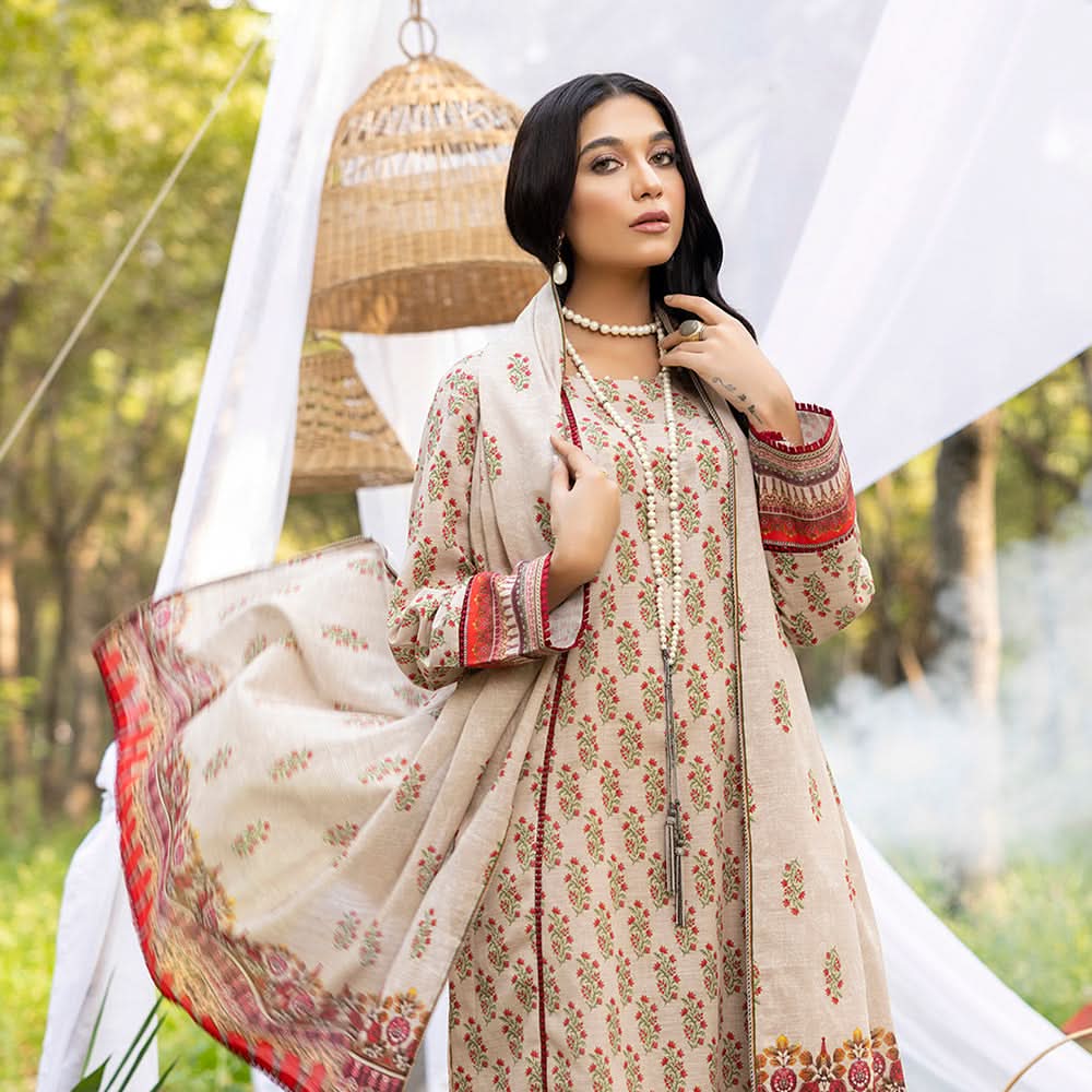 Salina Khaddar Unstitched 3Pcs Suit V-1 - 2, Women, 3Pcs Shalwar Suit, Regalia Textiles, Chase Value