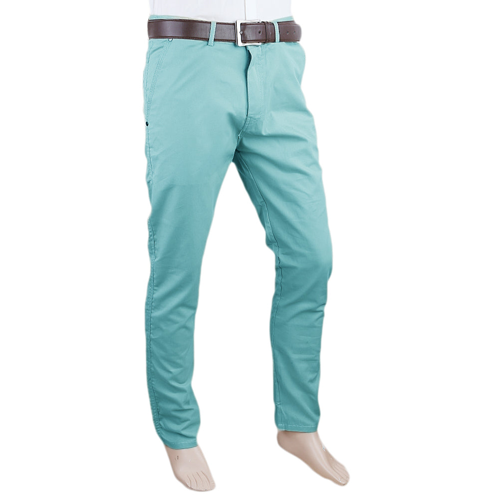 Men's Basic Cotton Pant - Sea Green, Men, Casual Pants And Jeans, Chase Value, Chase Value