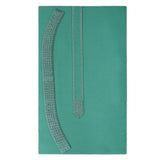 Men's Mashriq Embroidered Un-Stitched Suit - Sea-Green, Men, Unstitched Fabric, Chase Value, Chase Value