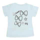 Newborn Girls T-Shirt - Sky Blue, Kids, NB Girls T-Shirts, Chase Value, Chase Value