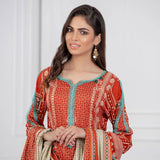 Signature Icon Printed Lawn 3 Pcs Un-Stitched Suit Vol 1 - 3-A, Women, 3Pcs Shalwar Suit, ZS Textiles, Chase Value