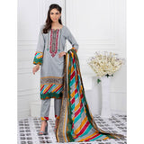 Signature Icon Printed Lawn 3 Pcs Un-Stitched Suit Vol 1 - 5-A, Women, 3Pcs Shalwar Suit, ZS Textiles, Chase Value