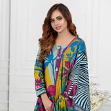 Signature Icon Printed Lawn 3 Pcs Un-Stitched Suit Vol 1 - 6-B, Women, 3Pcs Shalwar Suit, ZS Textiles, Chase Value