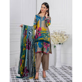 Signature Icon Printed Lawn 3 Pcs Un-Stitched Suit Vol 1 - 6-A, Women, 3Pcs Shalwar Suit, ZS Textiles, Chase Value