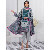 Signature Icon Printed Lawn 3 Pcs Un-Stitched Suit Vol 1 - 8-A, Women, 3Pcs Shalwar Suit, ZS Textiles, Chase Value