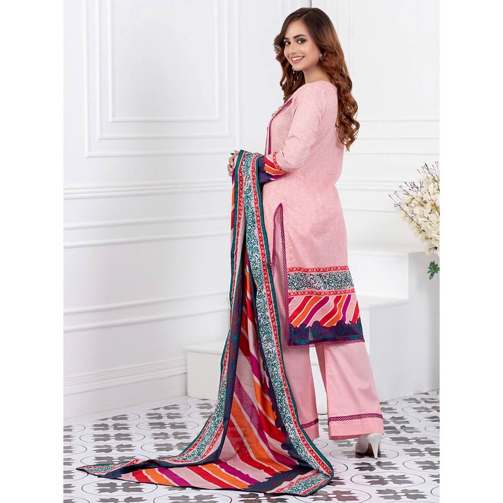 Signature Icon Printed Lawn 3 Pcs Un-Stitched Suit Vol 1 - 5-B, Women, 3Pcs Shalwar Suit, ZS Textiles, Chase Value