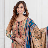 Signature Icon Printed Lawn 3 Pcs Un-Stitched Suit Vol 1 - 10-B, Women, 3Pcs Shalwar Suit, ZS Textiles, Chase Value
