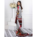 Signature Icon Printed Lawn 3 Pcs Un-Stitched Suit Vol 1 - 2-A, Women, 3Pcs Shalwar Suit, ZS Textiles, Chase Value