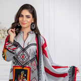 Signature Icon Printed Lawn 3 Pcs Un-Stitched Suit Vol 1 - 2-A, Women, 3Pcs Shalwar Suit, ZS Textiles, Chase Value