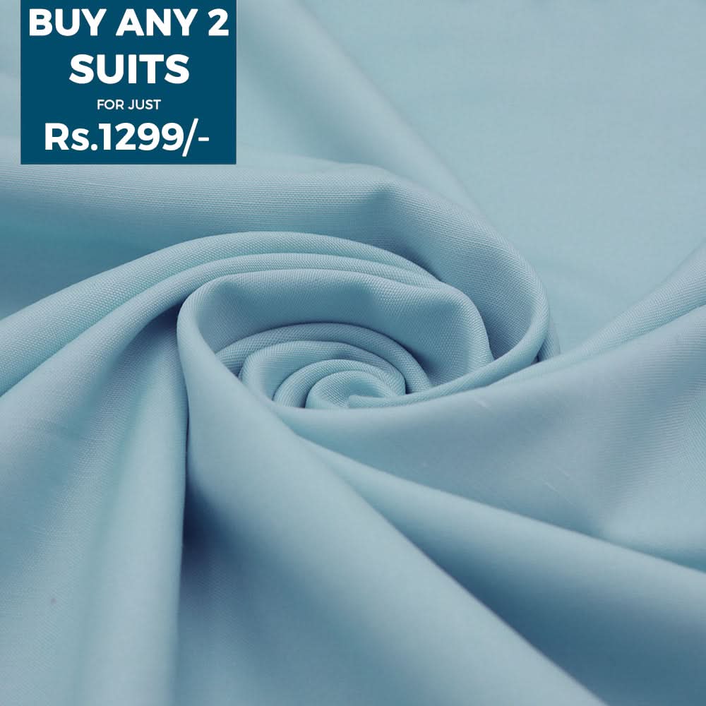 Men's Japani Boski Unstitched Suit - Sky Blue, Men, Unstitched Fabric, Chase Value, Chase Value
