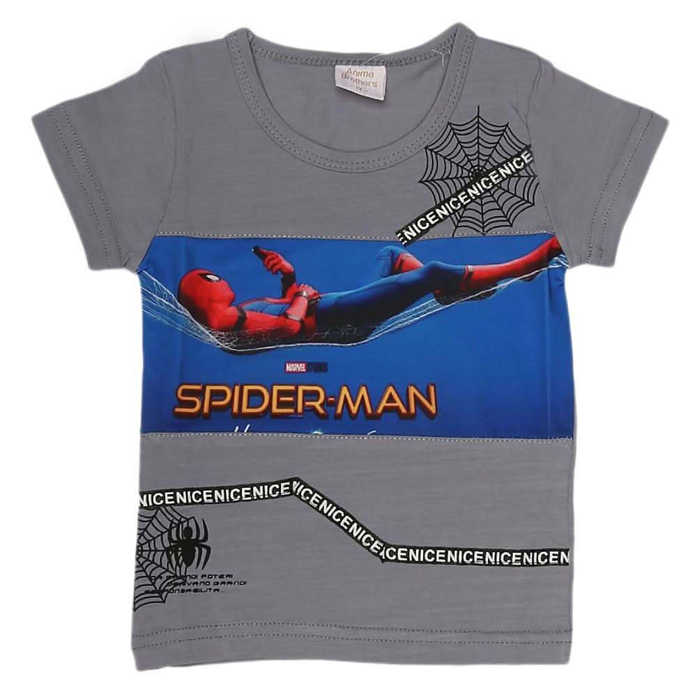 Boys Half Sleeves T-Shirt - Grey, Kids, Boys T-Shirts, Chase Value, Chase Value
