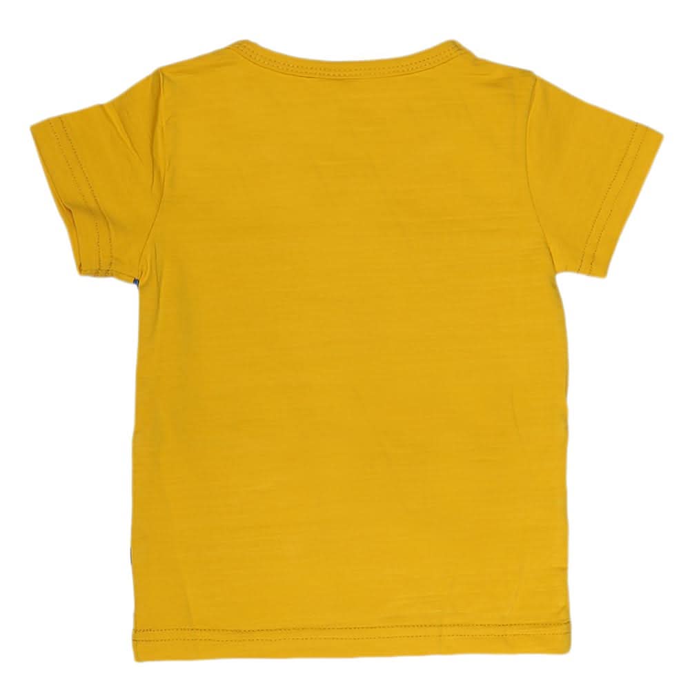 Boys Half Sleeves T-Shirt - Yellow, Kids, Boys T-Shirts, Chase Value, Chase Value