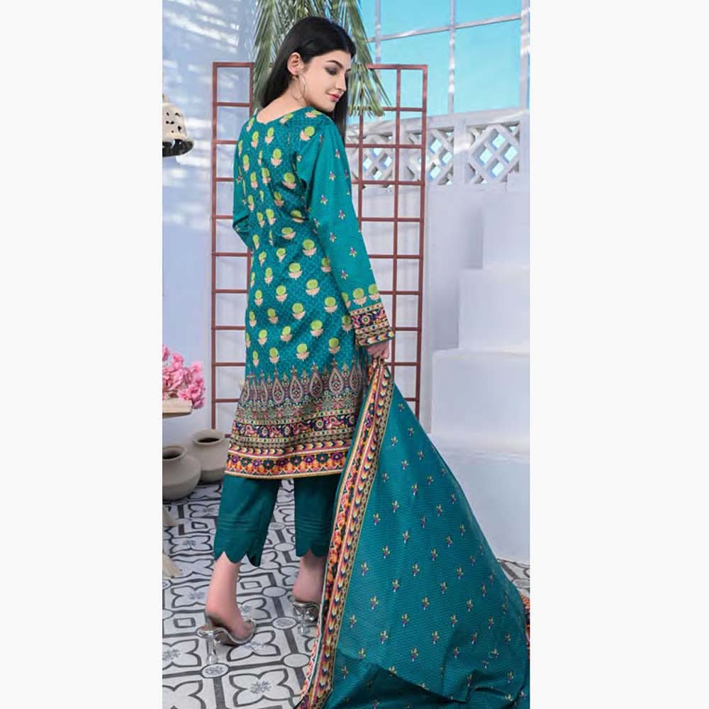 Five Star Classic Printed 3Pcs Unstitched Suit - 5, Women, 3Pcs Shalwar Suit, Chase Value, Chase Value