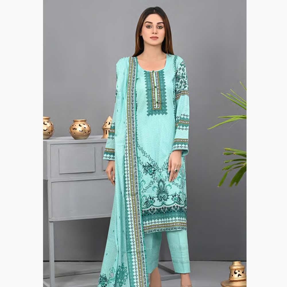 Five Star Classic Printed 3Pcs Unstitched Suit - 7, Women, 3Pcs Shalwar Suit, Chase Value, Chase Value