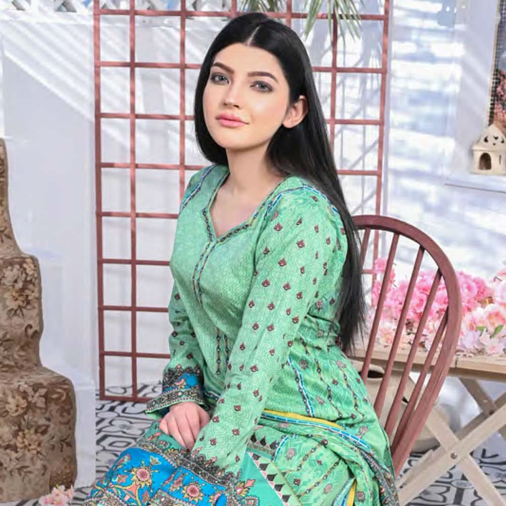Five Star Classic Printed 3Pcs Unstitched Suit - 8, Women, 3Pcs Shalwar Suit, Chase Value, Chase Value
