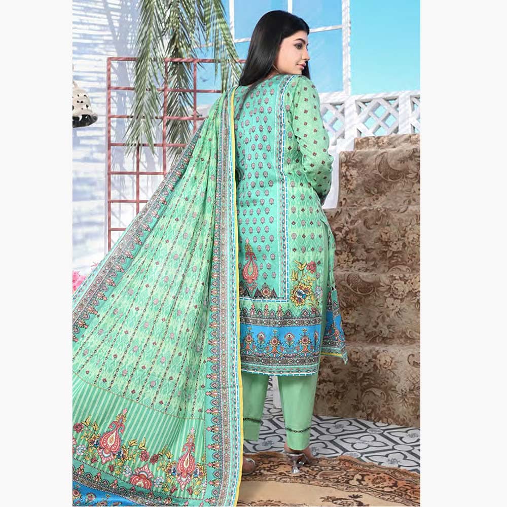 Five Star Classic Printed 3Pcs Unstitched Suit - 8, Women, 3Pcs Shalwar Suit, Chase Value, Chase Value
