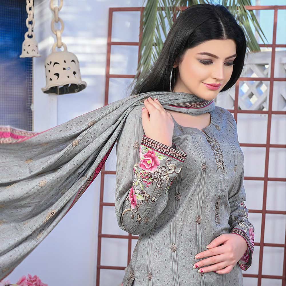 Five Star Classic Printed 3Pcs Unstitched Suit - 10, Women, 3Pcs Shalwar Suit, Chase Value, Chase Value