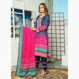 Five Star Classic Printed 3Pcs Unstitched Suit - 17, Women, 3Pcs Shalwar Suit, Chase Value, Chase Value