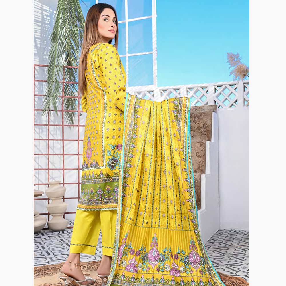 Five Star Classic Printed 3Pcs Unstitched Suit - 1, Women, 3Pcs Shalwar Suit, Chase Value, Chase Value