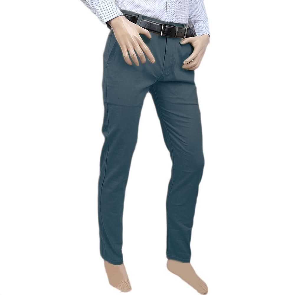 Men's Cotton Chino Pant - Steel Blue, Men, Casual Pants And Jeans, Chase Value, Chase Value