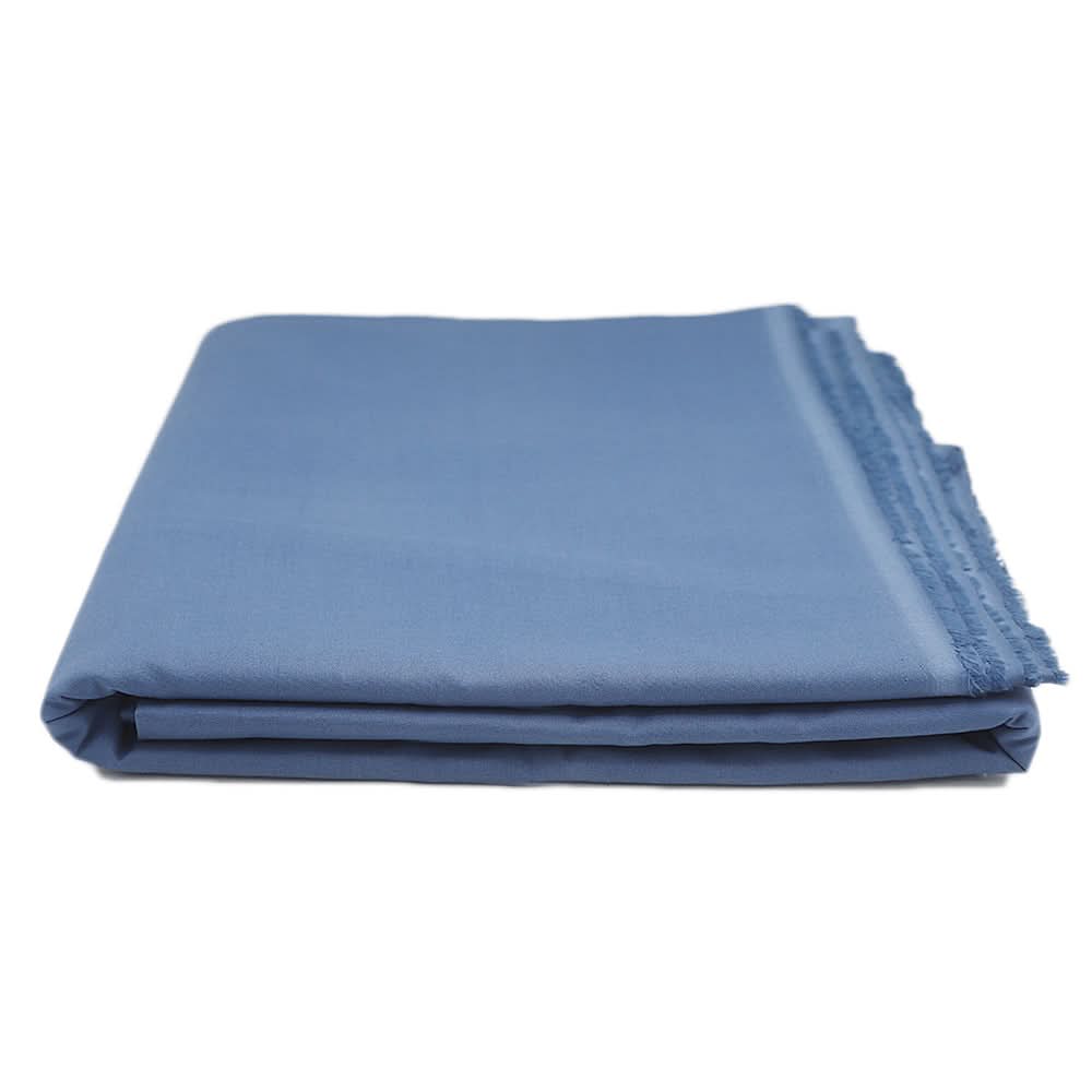 Men's Shabbir Swiss Voil Cotton Unstitched Suit (4.5) - Steel Blue, Men, Unstitched Fabric, Chase Value, Chase Value