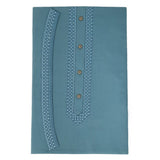 Men's Mashriq Embroidered Un-Stitched Suit - Steel-Blue, Men, Unstitched Fabric, Chase Value, Chase Value