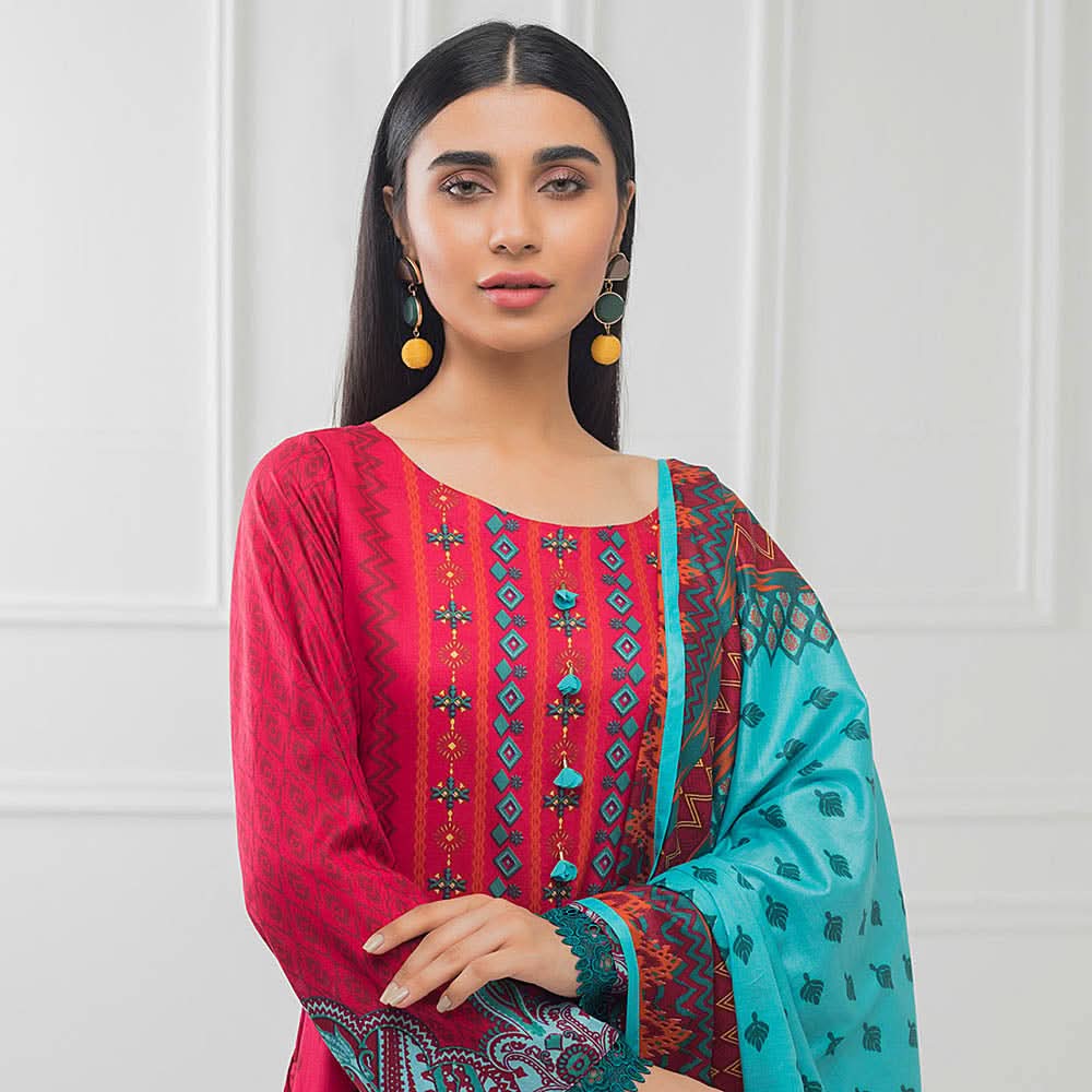 Subhata Printed Lawn 3 Piece Un-Stitched Suit - 06, Women, 3Pcs Shalwar Suit, Subhata, Chase Value