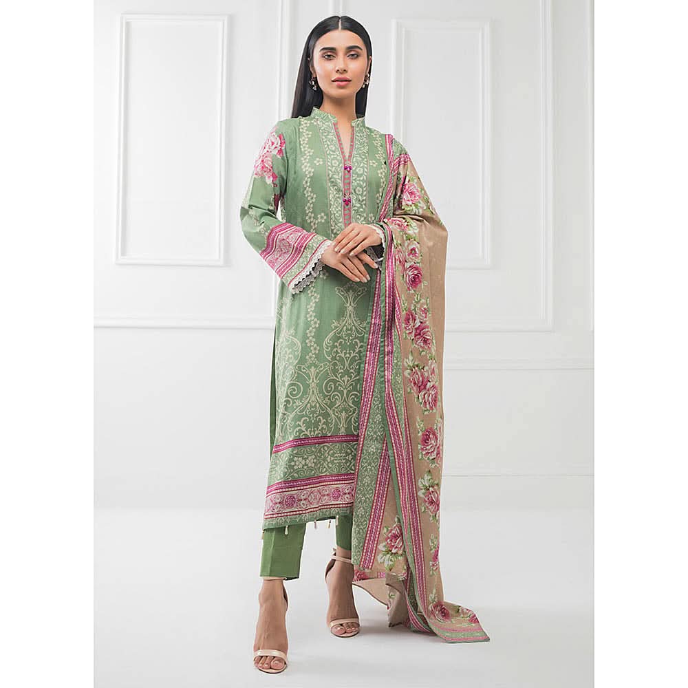 Subhata Printed Lawn 3 Piece Un-Stitched Suit - 01, Women, 3Pcs Shalwar Suit, Subhata, Chase Value