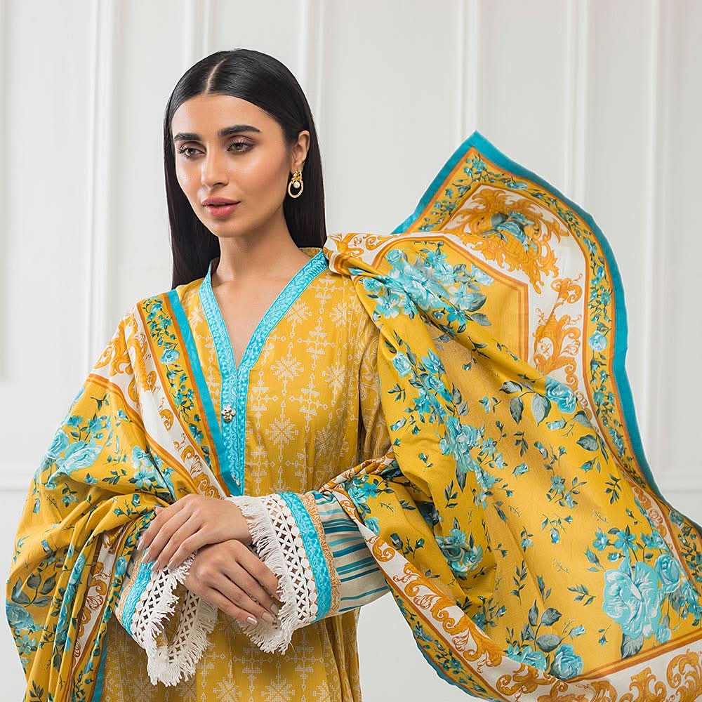 Subhata Printed Lawn 3 Piece Un-Stitched Suit - 09, Women, 3Pcs Shalwar Suit, Subhata, Chase Value