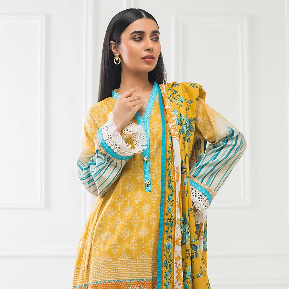 Subhata Printed Lawn 3 Piece Un-Stitched Suit - 09, Women, 3Pcs Shalwar Suit, Subhata, Chase Value
