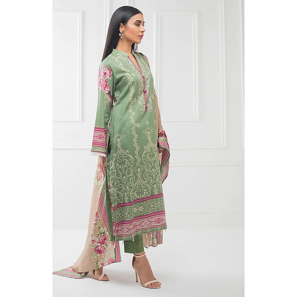 Subhata Printed Lawn 3 Piece Un-Stitched Suit - 01, Women, 3Pcs Shalwar Suit, Subhata, Chase Value