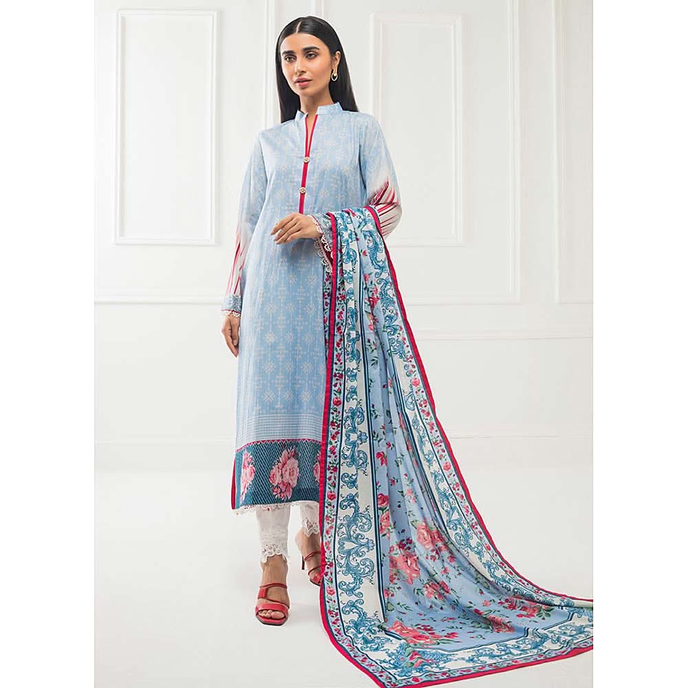 Subhata Printed Lawn 3 Piece Un-Stitched Suit - 10, Women, 3Pcs Shalwar Suit, Subhata, Chase Value
