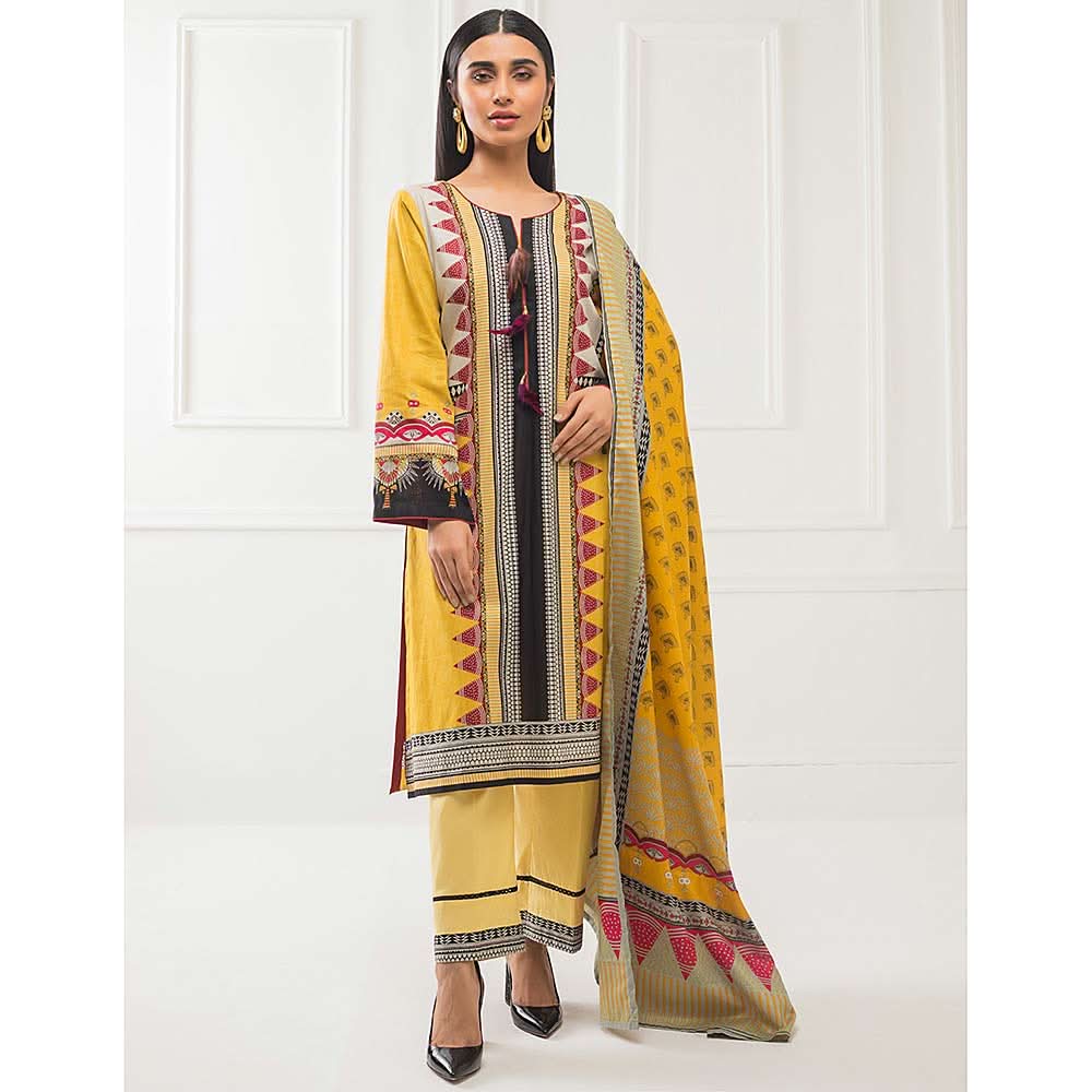 Subhata Printed Lawn 3 Piece Un-Stitched Suit - 11, Women, 3Pcs Shalwar Suit, Subhata, Chase Value