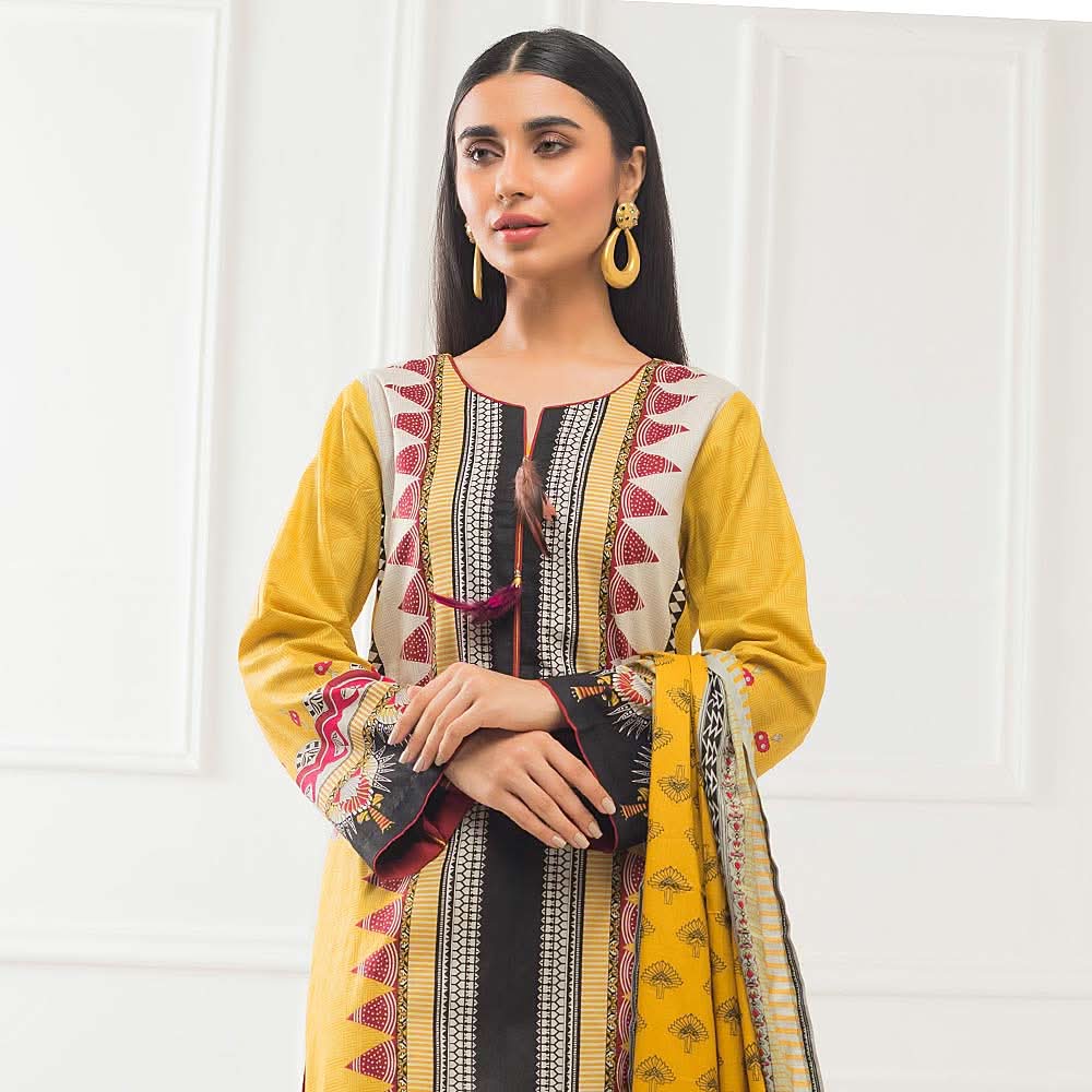 Subhata Printed Lawn 3 Piece Un-Stitched Suit - 11, Women, 3Pcs Shalwar Suit, Subhata, Chase Value