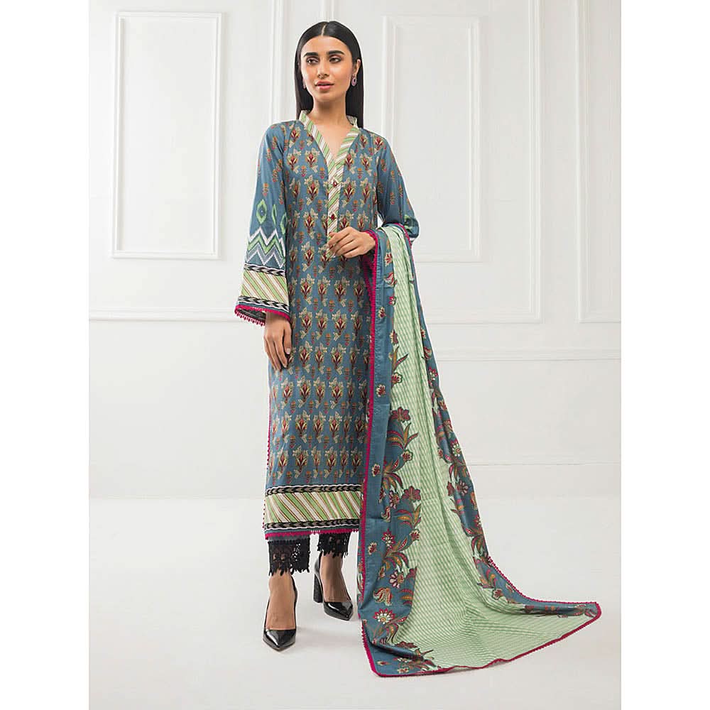 Subhata Printed Lawn 3 Piece Un-Stitched Suit - 14, Women, 3Pcs Shalwar Suit, Subhata, Chase Value