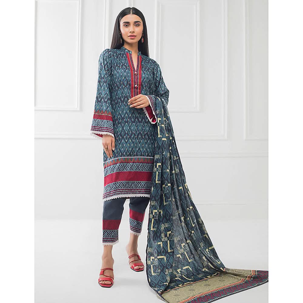 Subhata Printed Lawn 3 Piece Un-Stitched Suit - 02, Women, 3Pcs Shalwar Suit, Subhata, Chase Value