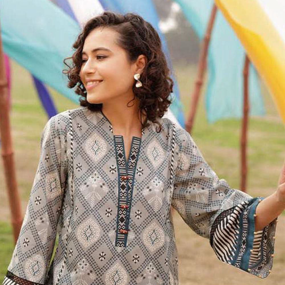 Sapphire Lawn 1Pcs Un-Stitched Shirt Vol 1 WOEM - Sweet Tides, Women, Unstitched Kurti, Sapphire, Chase Value
