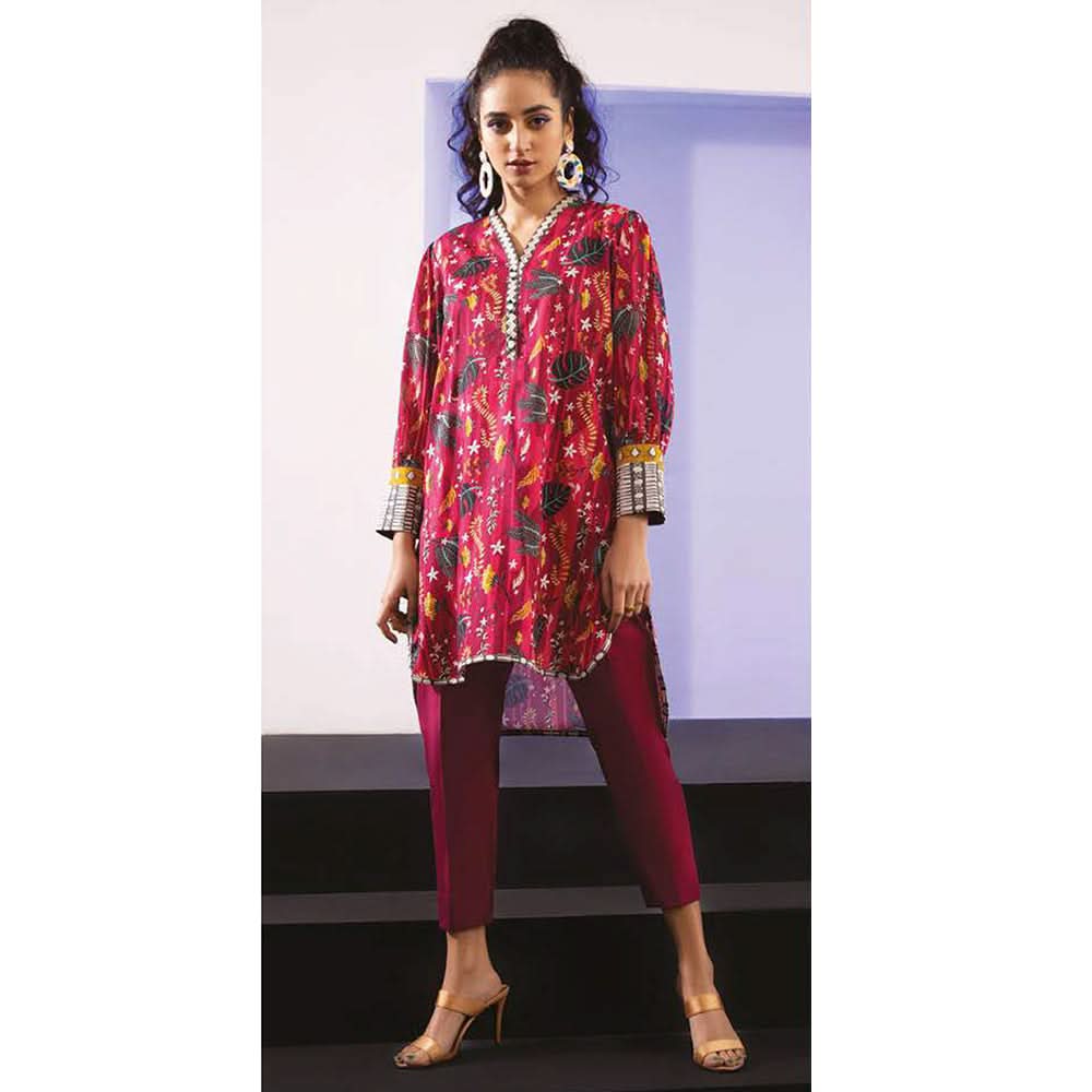 Sapphire Lawn 1Pcs Un-Stitched Shirt Vol 1 WOEM - Turin, Women, Unstitched Kurti, Sapphire, Chase Value