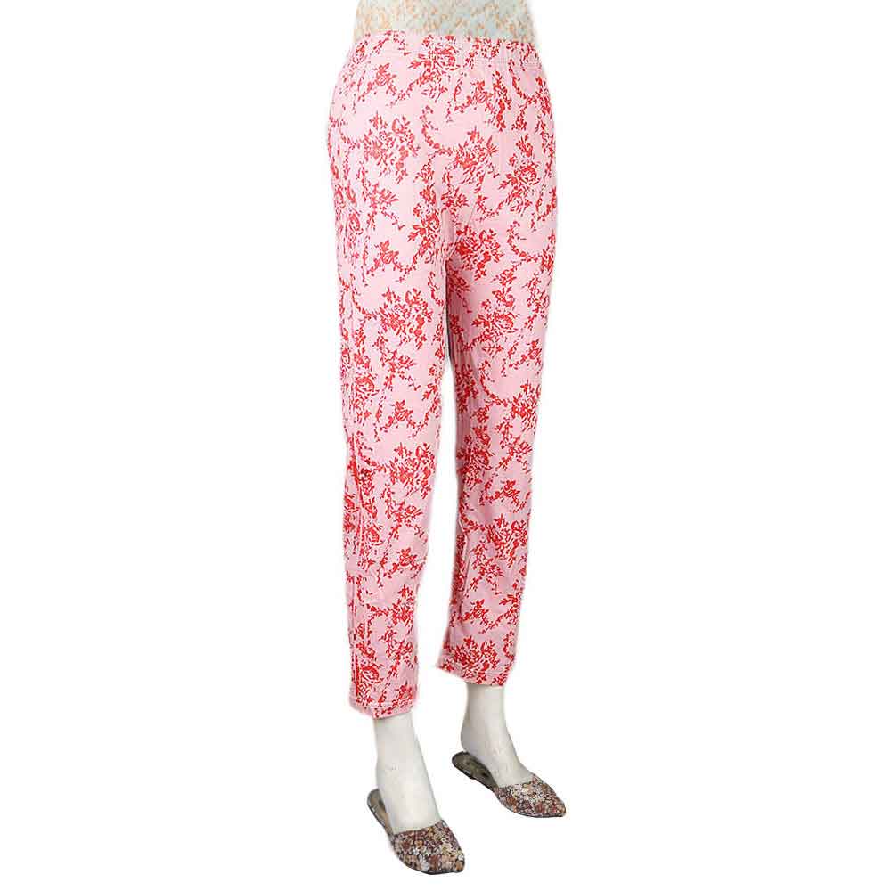 Women's Printed Trouser - Pink - test-store-for-chase-value