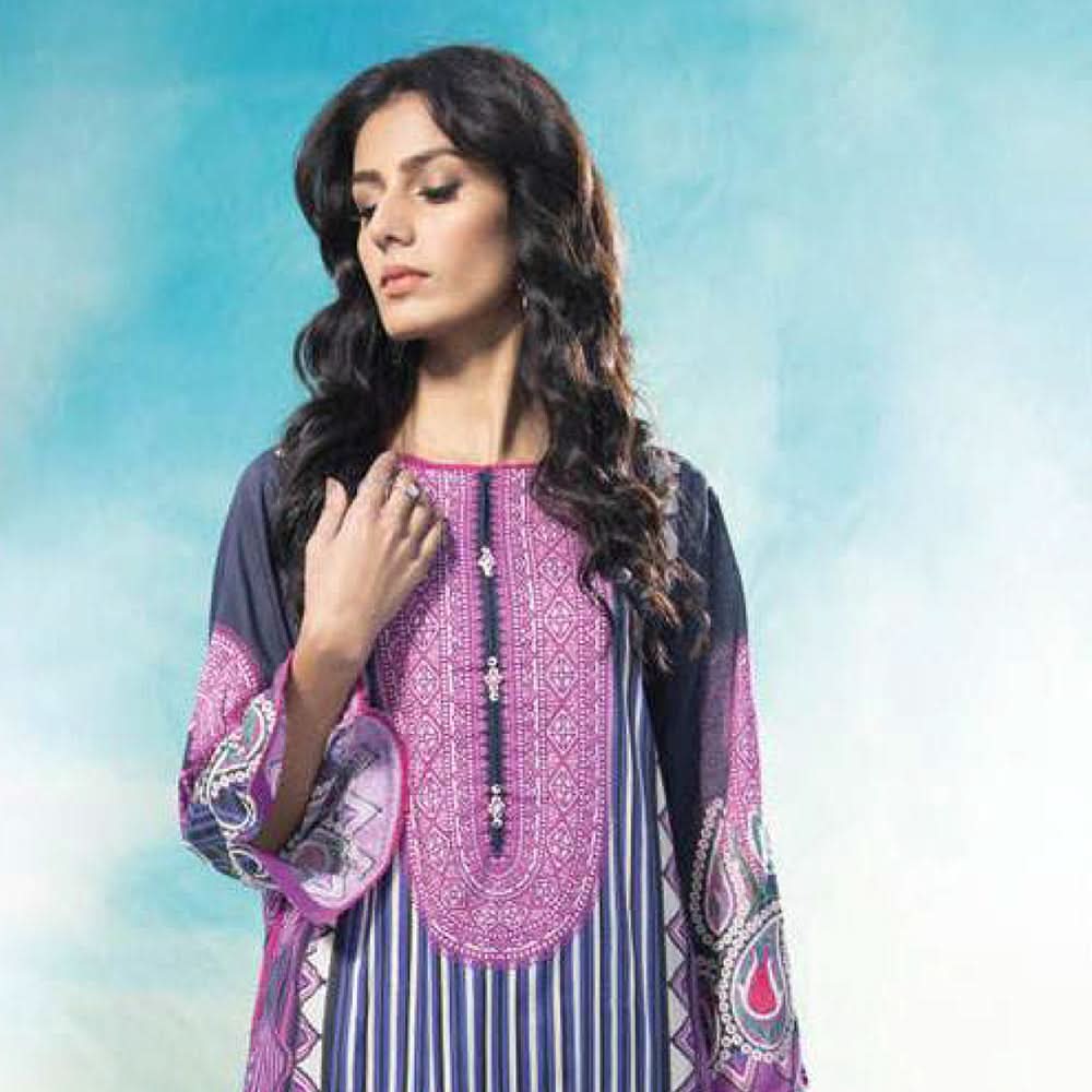 Sapphire Lawn 2Pcs Un-Stitched Suit Vol 1 WEM - Vivaldi, Women, 2Pcs Shalwar Suit, Sapphire, Chase Value