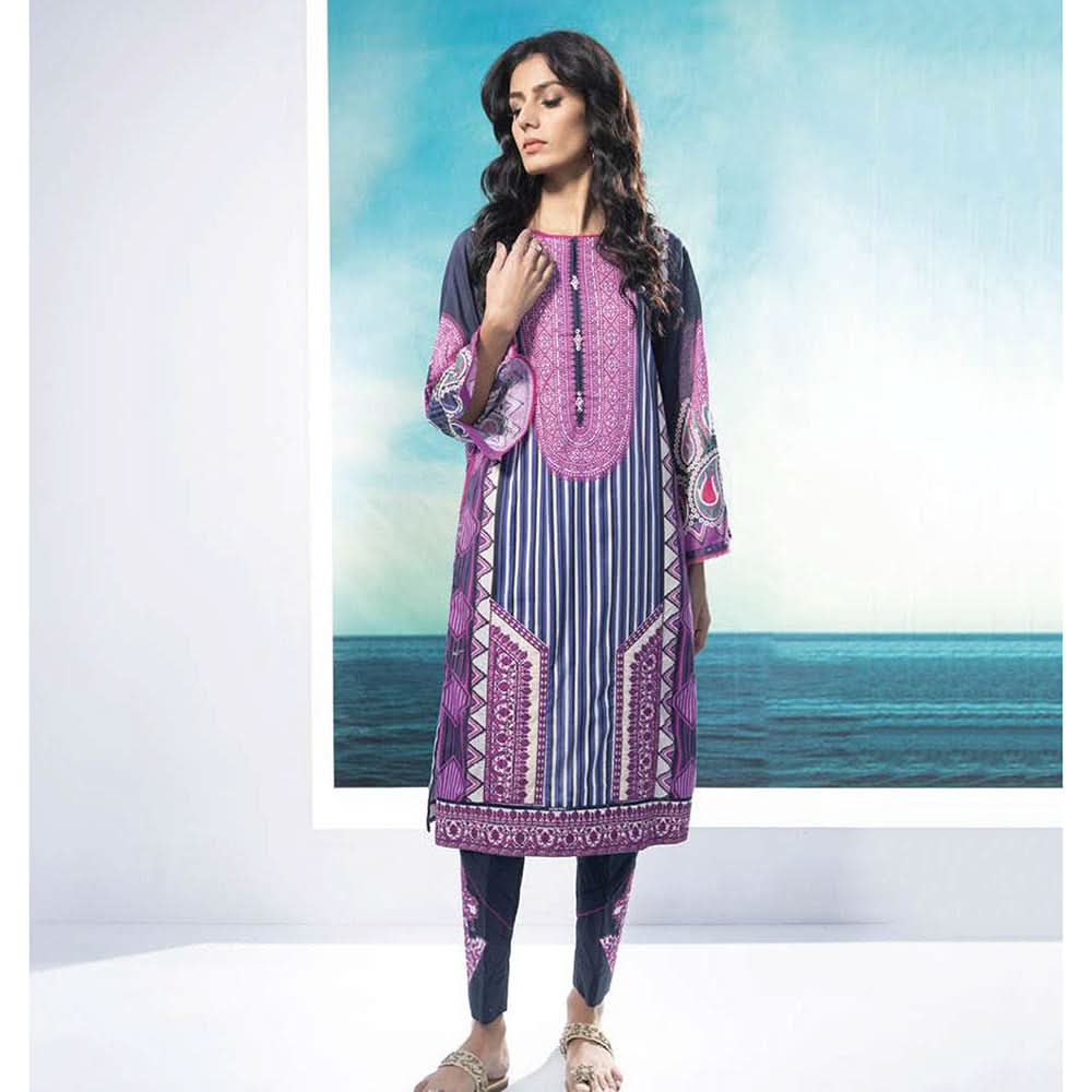 Sapphire Lawn 2Pcs Un-Stitched Suit Vol 1 WEM - Vivaldi, Women, 2Pcs Shalwar Suit, Sapphire, Chase Value