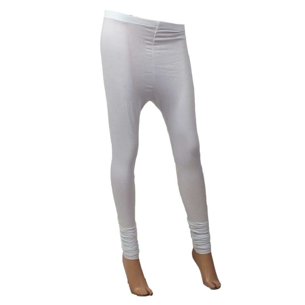 Women's  Plain Tights - White, Women Pants & Tights, Chase Value, Chase Value