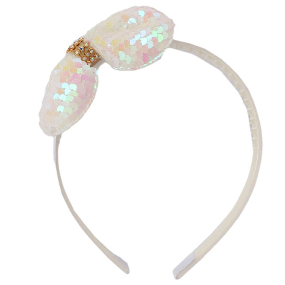 Girls Hair Band - White, Kids, Hair Accessories, Chase Value, Chase Value