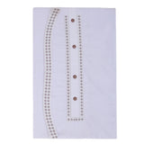 Men's Mashriq Embroidered Un-Stitched Suit - White, Men, Unstitched Fabric, Chase Value, Chase Value