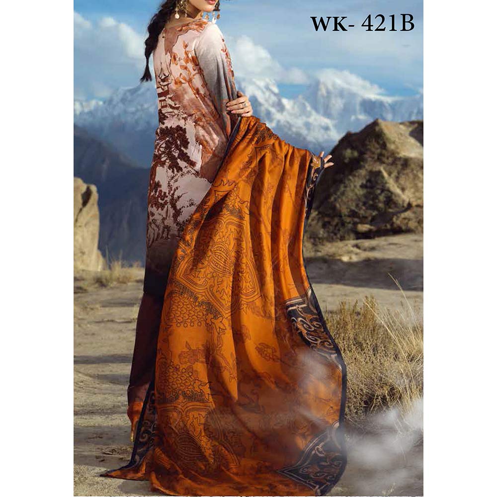 Zure Embroidered Cotton 3 Piece Un-Stitched Suit - 421B, Women, 3Pcs Shalwar Suit, Salitex Textiles, Chase Value