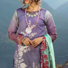 Zure Embroidered Cotton 3 Piece Un-Stitched Suit - 424B, Women, 3Pcs Shalwar Suit, Salitex Textiles, Chase Value