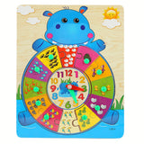 Wooden Clock Puzzle For Kids - Multi, Toys And Sports, Chase Value, Chase Value